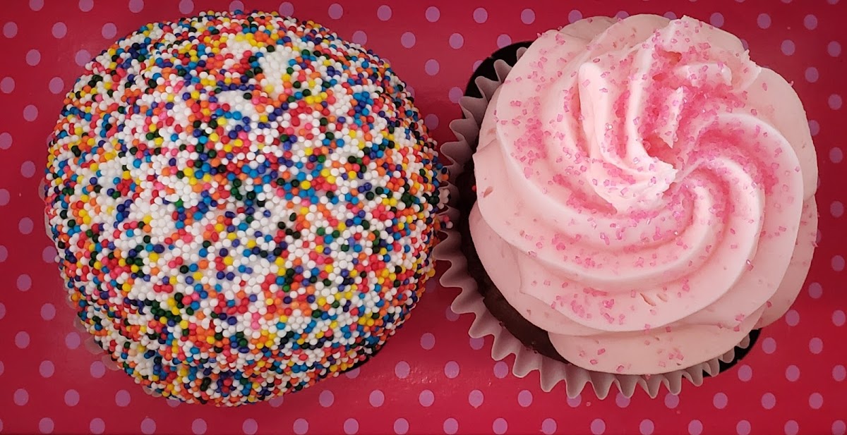 Left: Birthday Cake, Right: Pink Chocolate