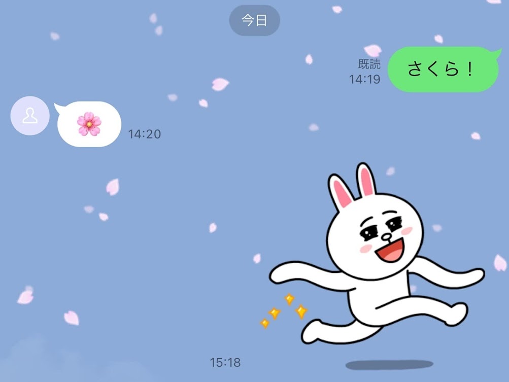 Lineのトーク画面に桜が出現 いつまで 背景画像を変える方法は Trill トリル