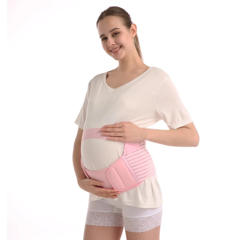 Sangle abdominale respirante et réglable pour femmes enceintes