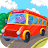 Kids bus icon