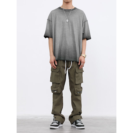 Title 4, Calças de peito casual masculinas