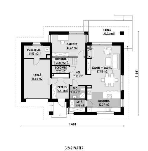 E-242 - Rzut parteru