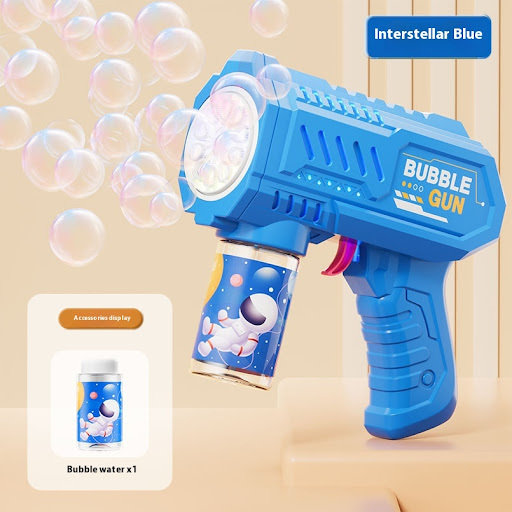 Title 3, Fully Automatic Porous Gatling Bubble Machine C...