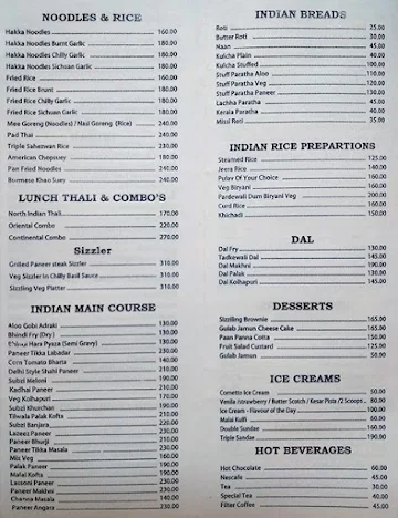 Archana Restaurant menu 