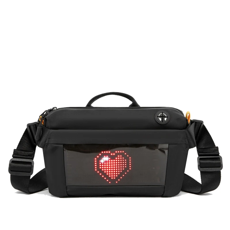 Bolsa esportiva de peito com design moderno e legal, estilo crossbody. Ideal para esportes, confortável, leve e segura para seus pertences.