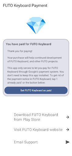Screenshot Payment for FUTO Keyboard