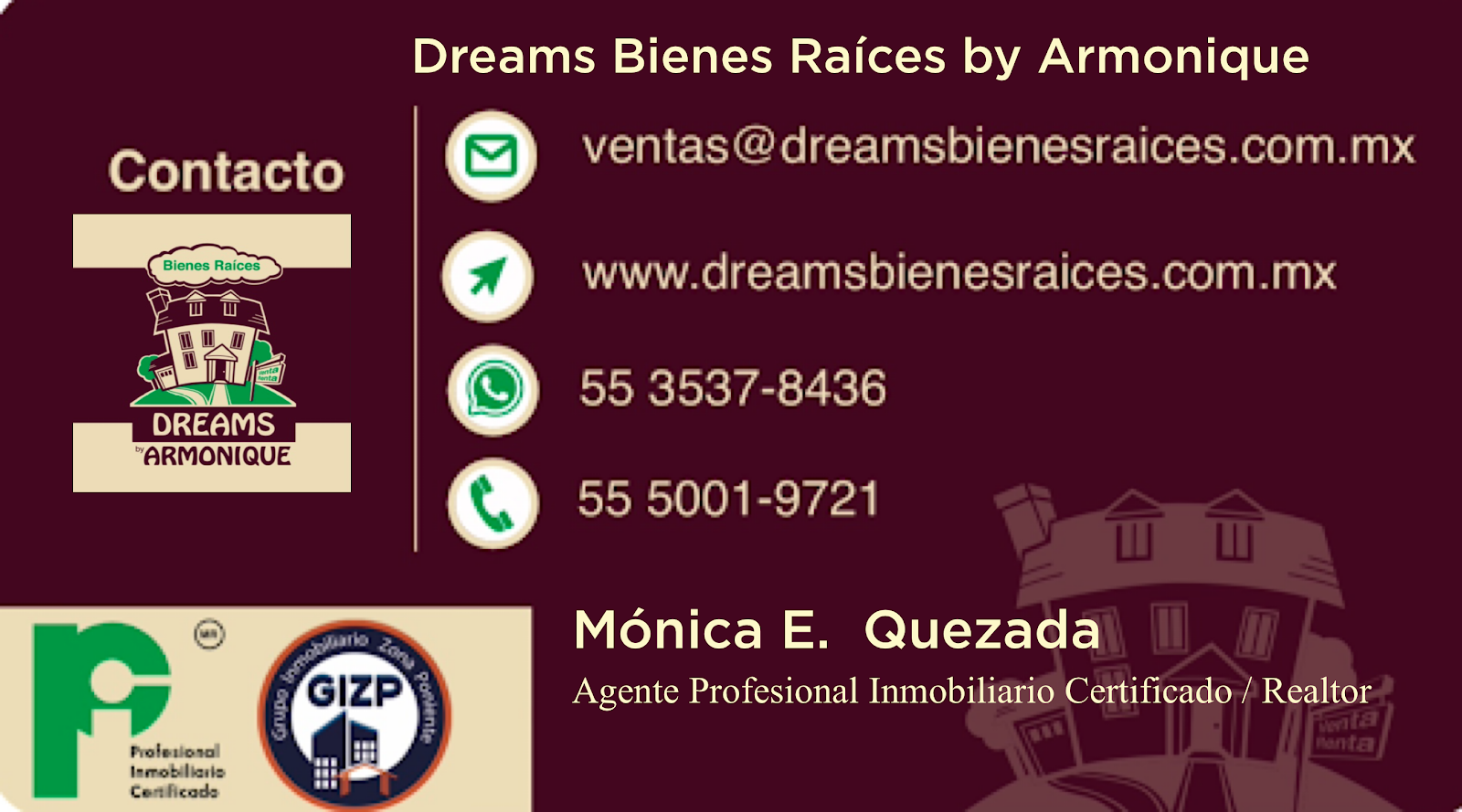 BusinessCard of Mónica E.  Quezada