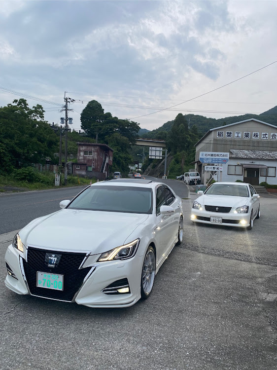クラウンアスリートのBBS RS-GT・クラウンアスリート・緊急コラボ！・帰り道にて！に関するカスタム事例の投稿画像1枚目