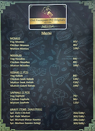 OLD Premjeet(PJ) Originals Since 1969 menu 1