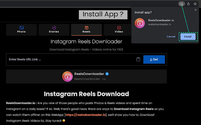 Instagram Reels Downloader - Reels Downloader