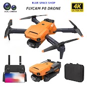 Flycam P8 Drone Camera Kép 4K 1080P Dung Lượng Pin Lớn - Đồ Chơi Thông Minh