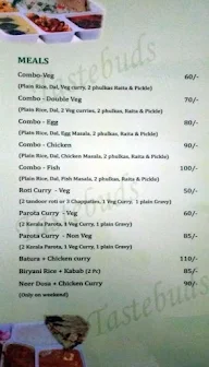 The New Tastebuds menu 8