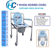 Ghế Bô Vệ Sinh Có Bánh Xe, Bô Tròn Lucass G - 696 ( G696 ) (Tiêu Chuẩn Mỹ)