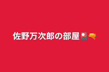 佐野万次郎の部屋🎴🔫