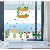 Decal Dán Tường Trang Trí Chi Tiết Khu Vườn Sắc Màu Garden