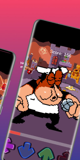 Screenshot FNF mod Peppino Test