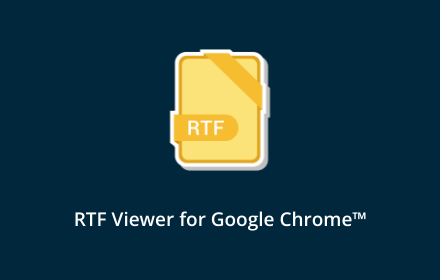 RTF Viewer for Google Chrome™ small promo image