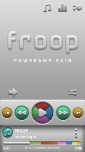 Poweramp skin Froop banner