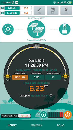 Screenshot SolarCT - Solar PV Calculator