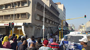 Paramedics are at the scene of a building collapse at the corner of Dr Goonam and Dr Yusuf Dadoo streets in Durban.