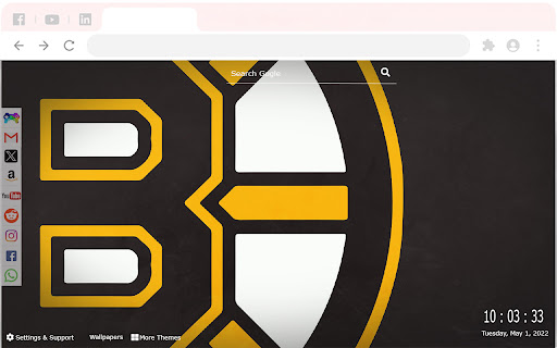 Boston Bruins New Tab Extension