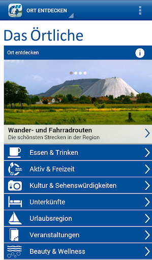 Screenshot Steinhuder Meer-App