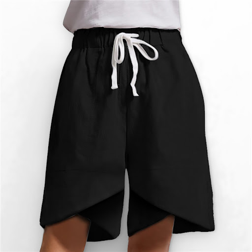 Title 3, Elastic Waist Wide Leg Pants with Pockets for W...