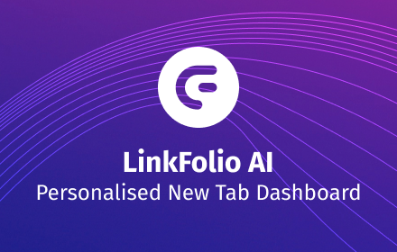 LinkFolio AI - Personalised New Tab Dashboard small promo image