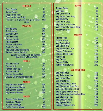 Ashok Healthy Food Kitchen menu 