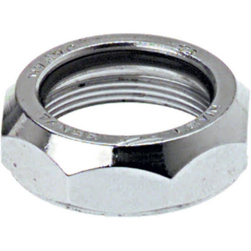 Tange Levin CDS 1" Steel Top Nut Silver