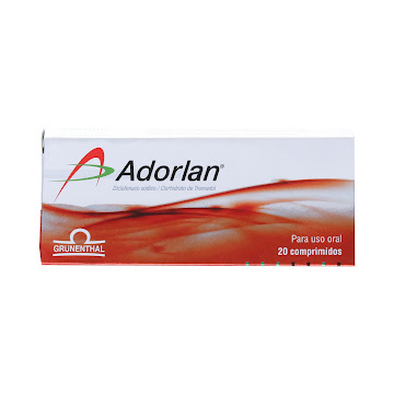 Adorlan Diclofenaco + Traadol 25mg/25mg Grunenthal Caja x 20 Comprimidos  