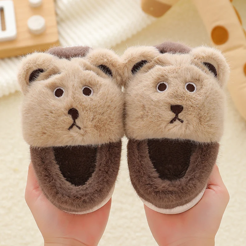 Children's Cotton Shoes Cartoon Cute Boys And Girls Indoor Non-slip Baby Warm Cotton Shoes for Comfortable Wear