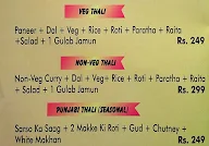 Punjabi Dhaba 61 menu 1