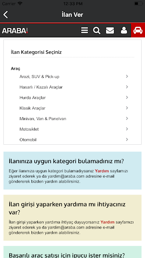 Araba.com – Al,Sat,Yedek Parça screenshot 3