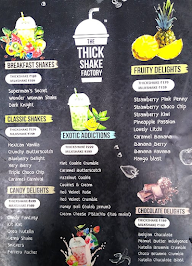 The Thickshake Factory menu 3