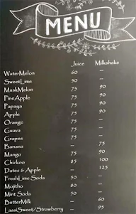 Pulse Juice Bar menu 1