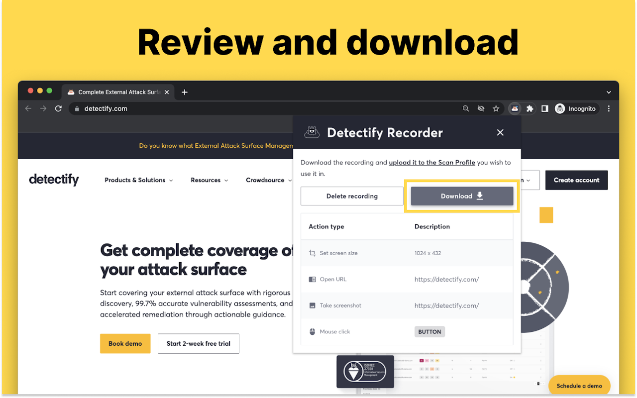 Detectify Recorder Preview image 7