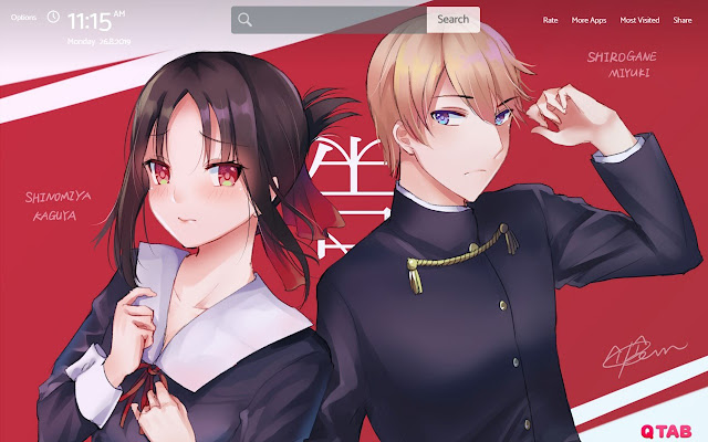 Kaguya-sama Wallpapers New Tab Theme