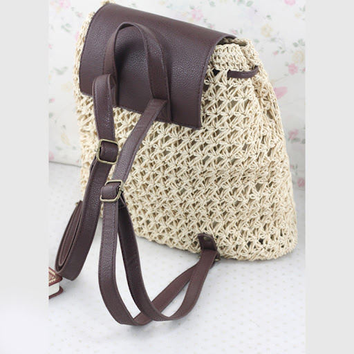 Title 6, Fashion straw bag for beach, shopping, and summ...