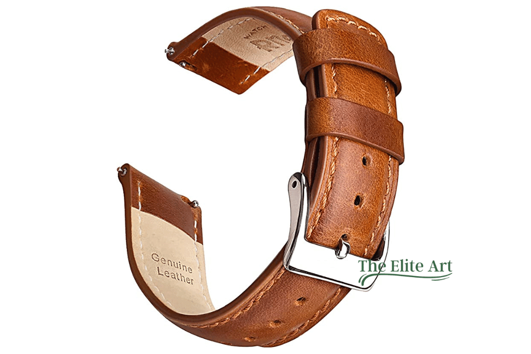 Leather watch band