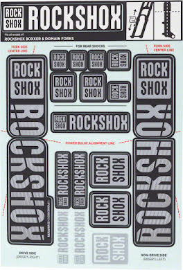 RockShox Decal Kit, Dual Crown alternate image 0
