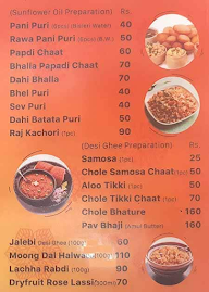 Waah Dilli menu 1