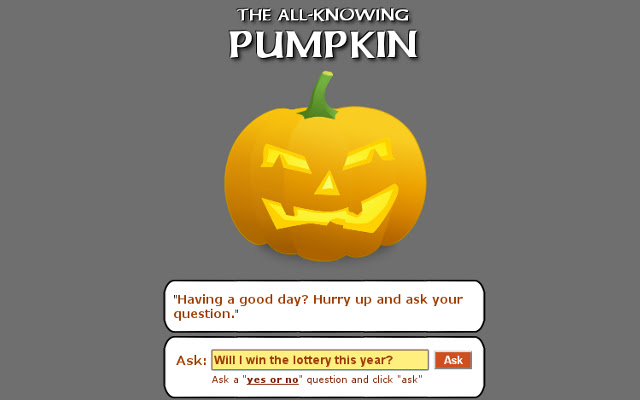 The All-Knowing Pumpkin chrome extension