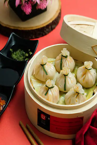 Chicken Chilli Oil Dimsums [ Guilt Free ]