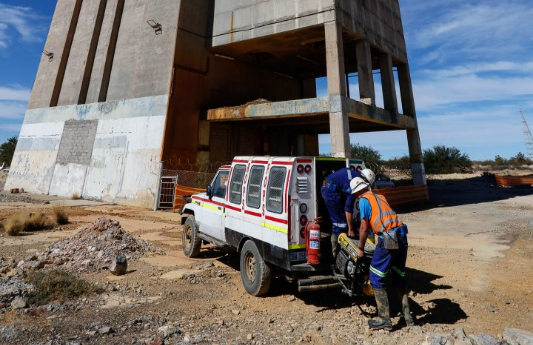 Workers are seen loading equipment at a Prieska mine in the Northern Cape in this file photograph. Picture: SUPPLIED