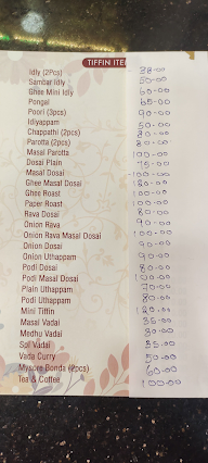 Paarvathy Lunch Home menu 4