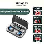 Tai Nghe Bluetooth Amoi F9 Pro Bản Quốc Tế Cao Cấp, Cảm Biến Vân Tay, Kiêm Sạc Dự Phòng - Audio365