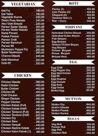 My Way Restaurant menu 2