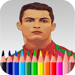 Coloring book for Cristiano Ronaldo 2018 2.1 Icon