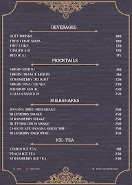 The Rajputana menu 2